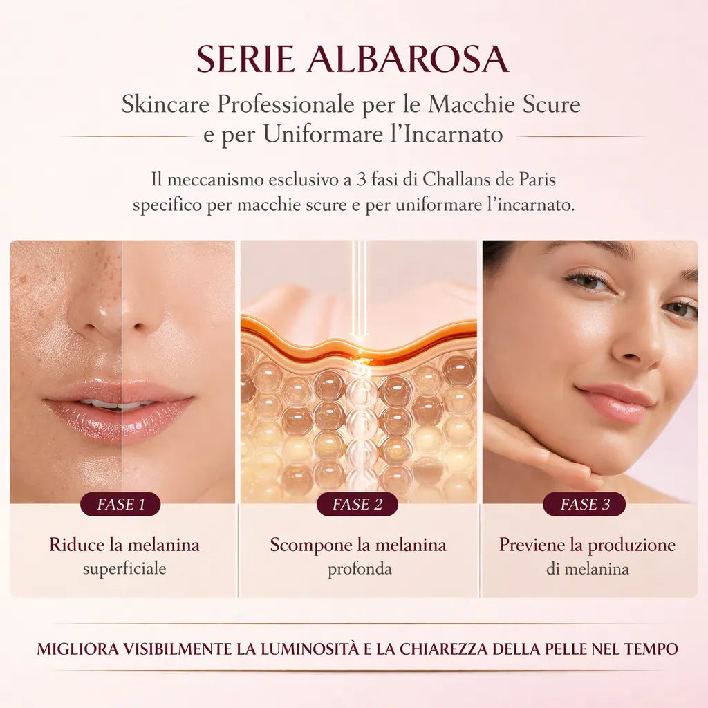 Ampoule d'Albarosa Excellence | Trattamento Intensivo Antimacchia e Depigmentante